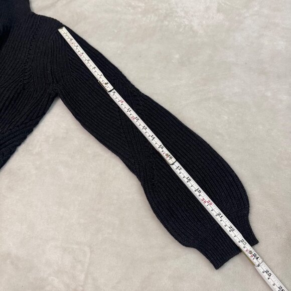 Marine Layer Erin Turtleneck women Sweater Black color Ribbed Knit XL New - Picture 8 of 11